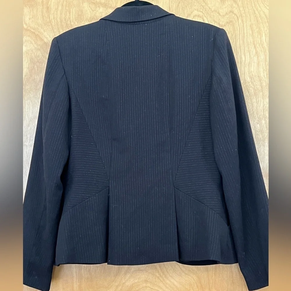 George Me Black Pin Stripe Blazer 6